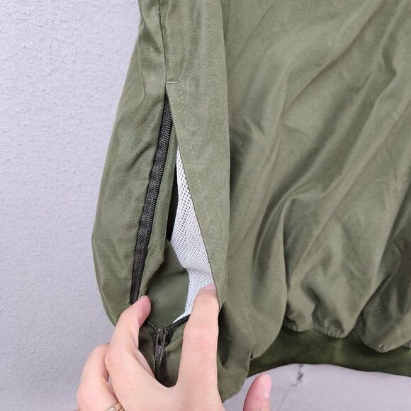 Guide Series V Neck Windbreaker Jacket Adult Large Brown Outdoors Golf Mens M - Picture 6 of 7